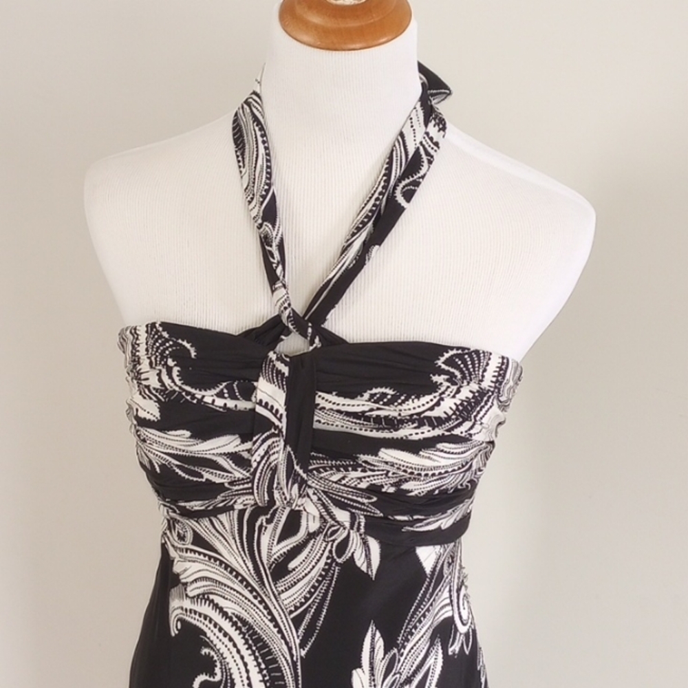WHBM Halter / Strapless Silk Dress Size 4 - Picture 2 of 10